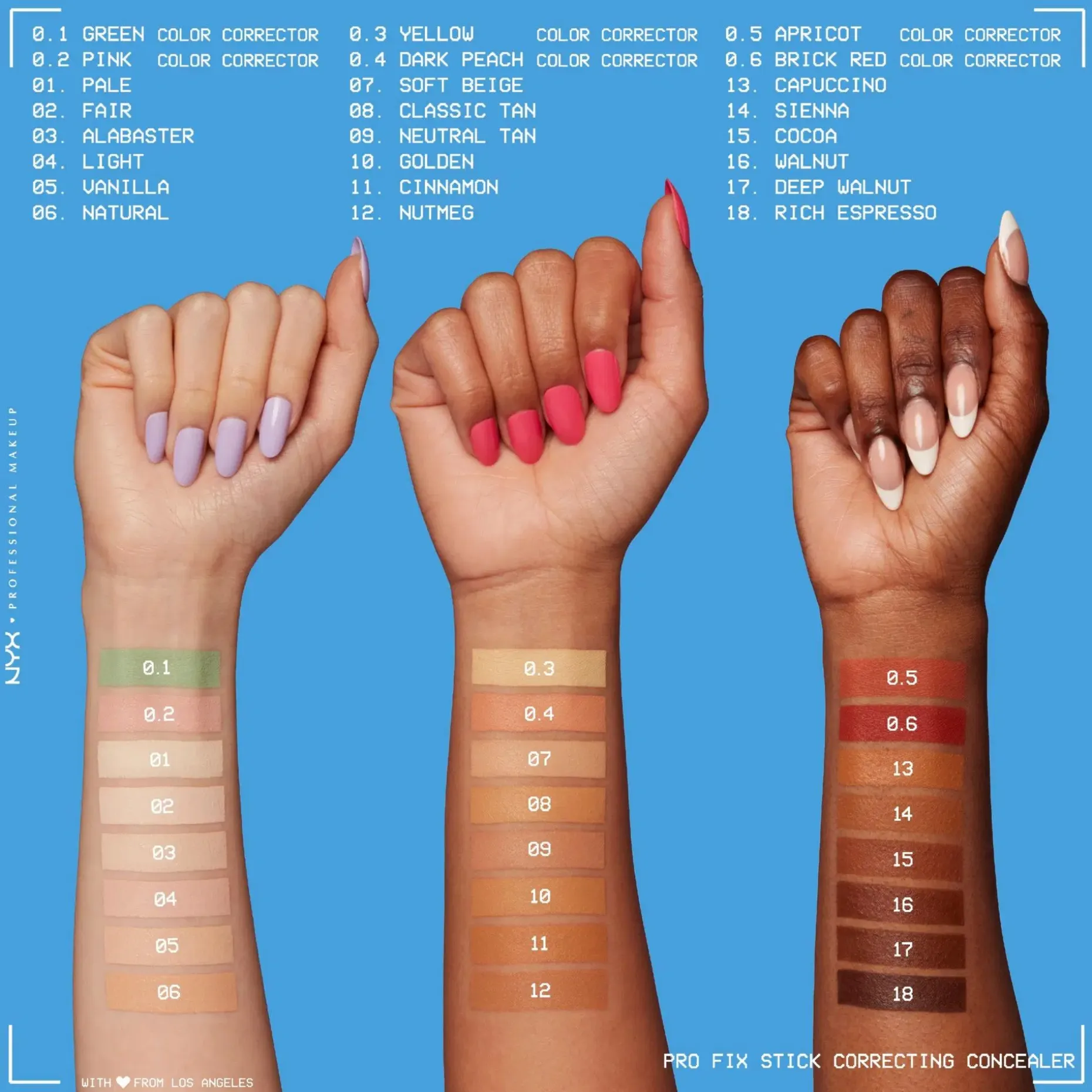 NYX Professional Makeup Pro Fix Stick Concealer peitepuikko 1,6 g