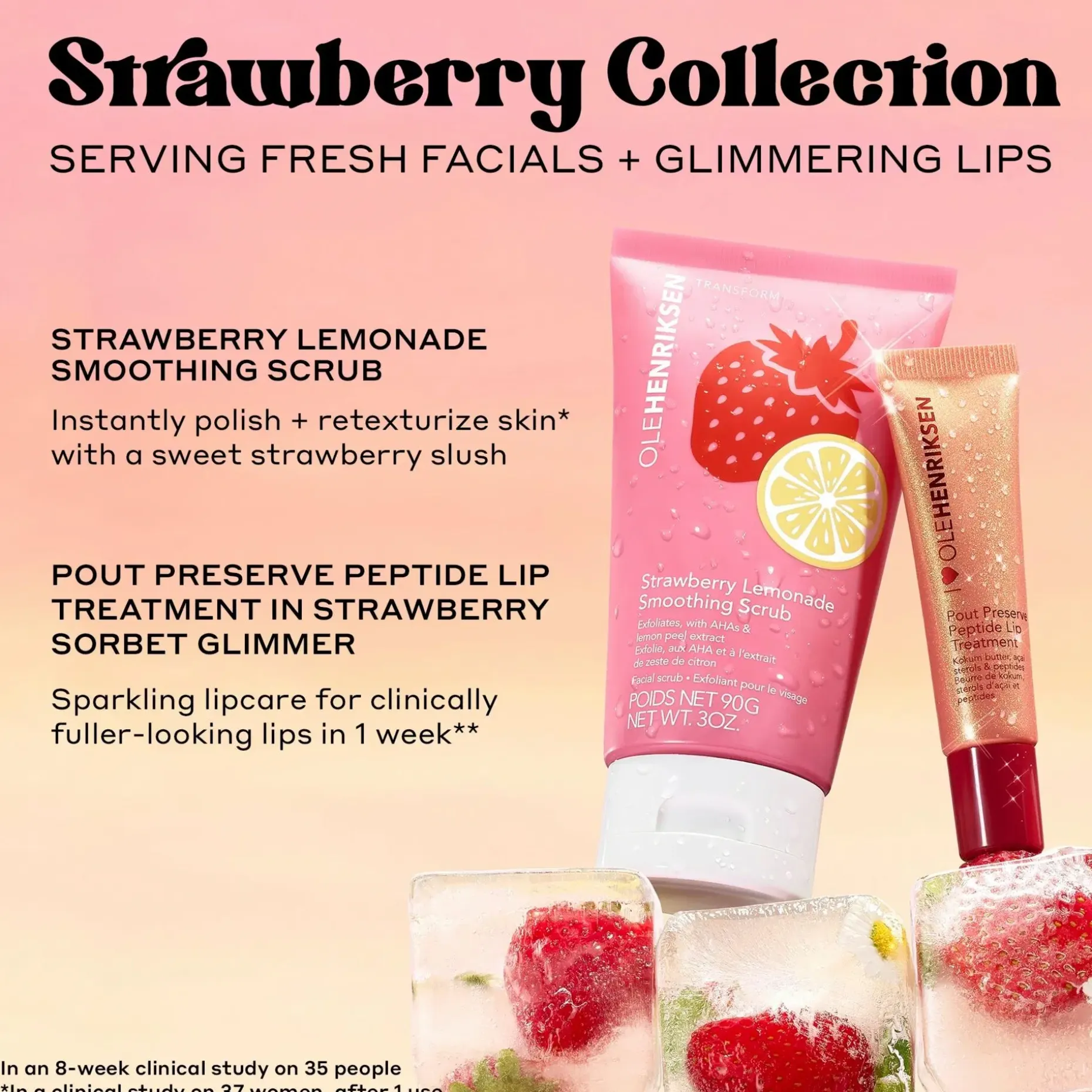 Ole Henriksen Transform Strawberry Lemonade Smoothing Scrub kasvokuorinta 90ml