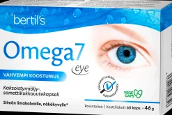 Omega7 Eye Kaksoistyrniöljy-, samettikukkauutekapseli 60 kaps