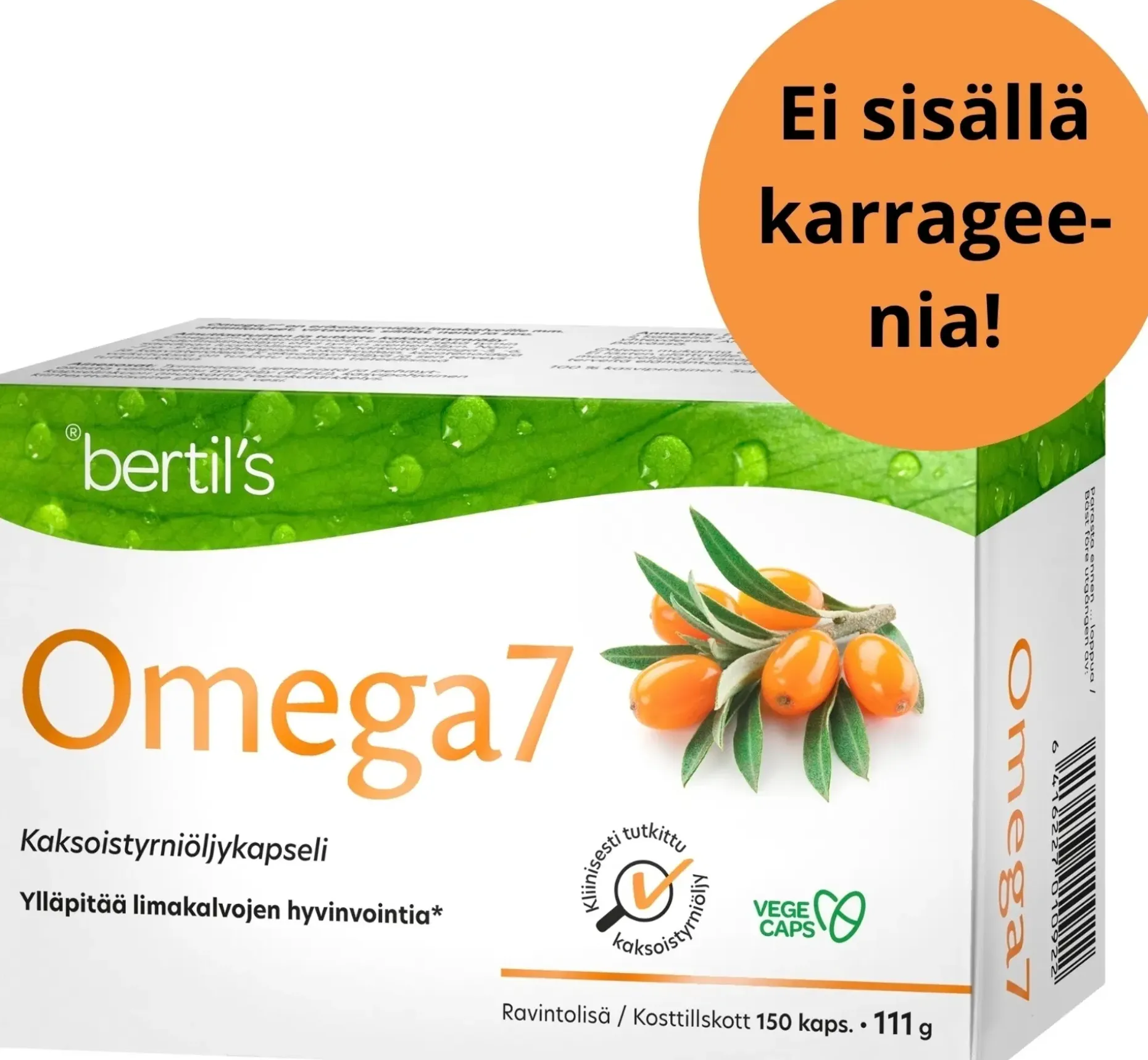 Omega7 kaksoistyrniöljy ravintolisä 150 kaps.