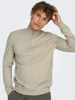 Only & Sons Onsloui half zip neulepaita