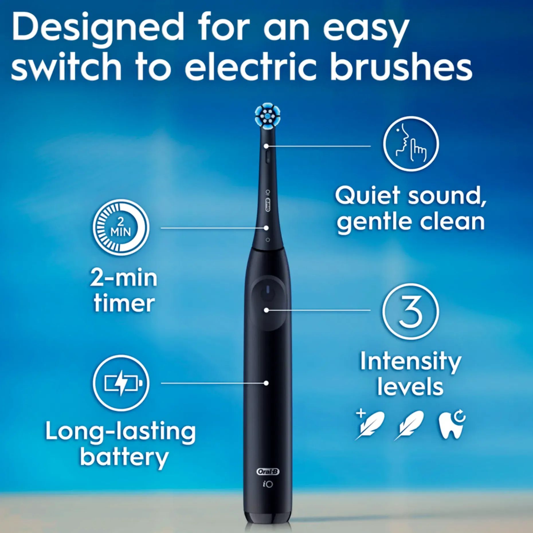 Oral-B Sähköhammasharja iO2 Musta + matkakotelo