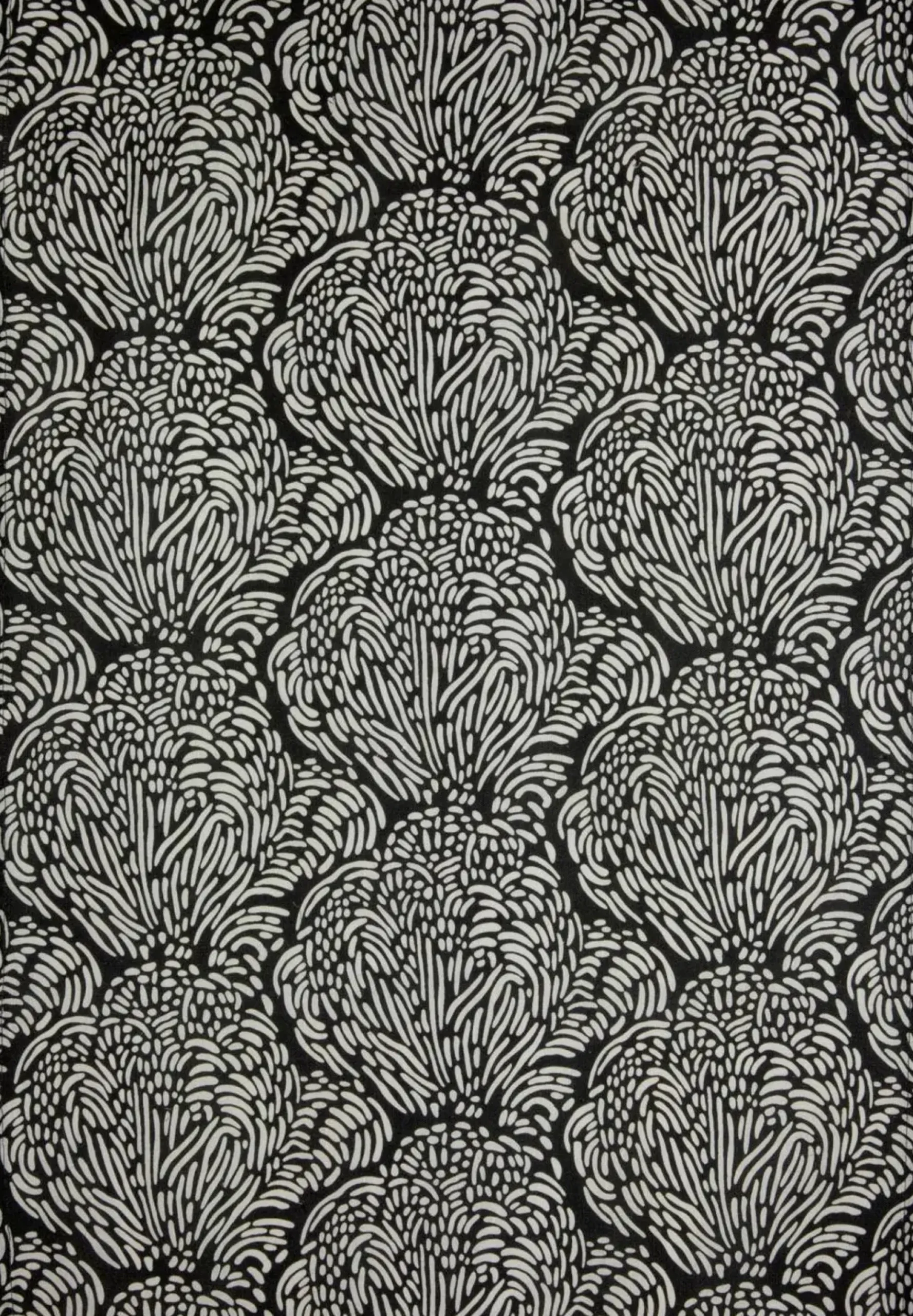 Pentik Jäkälä Keittiöpyyhe Musta 47x70 cm