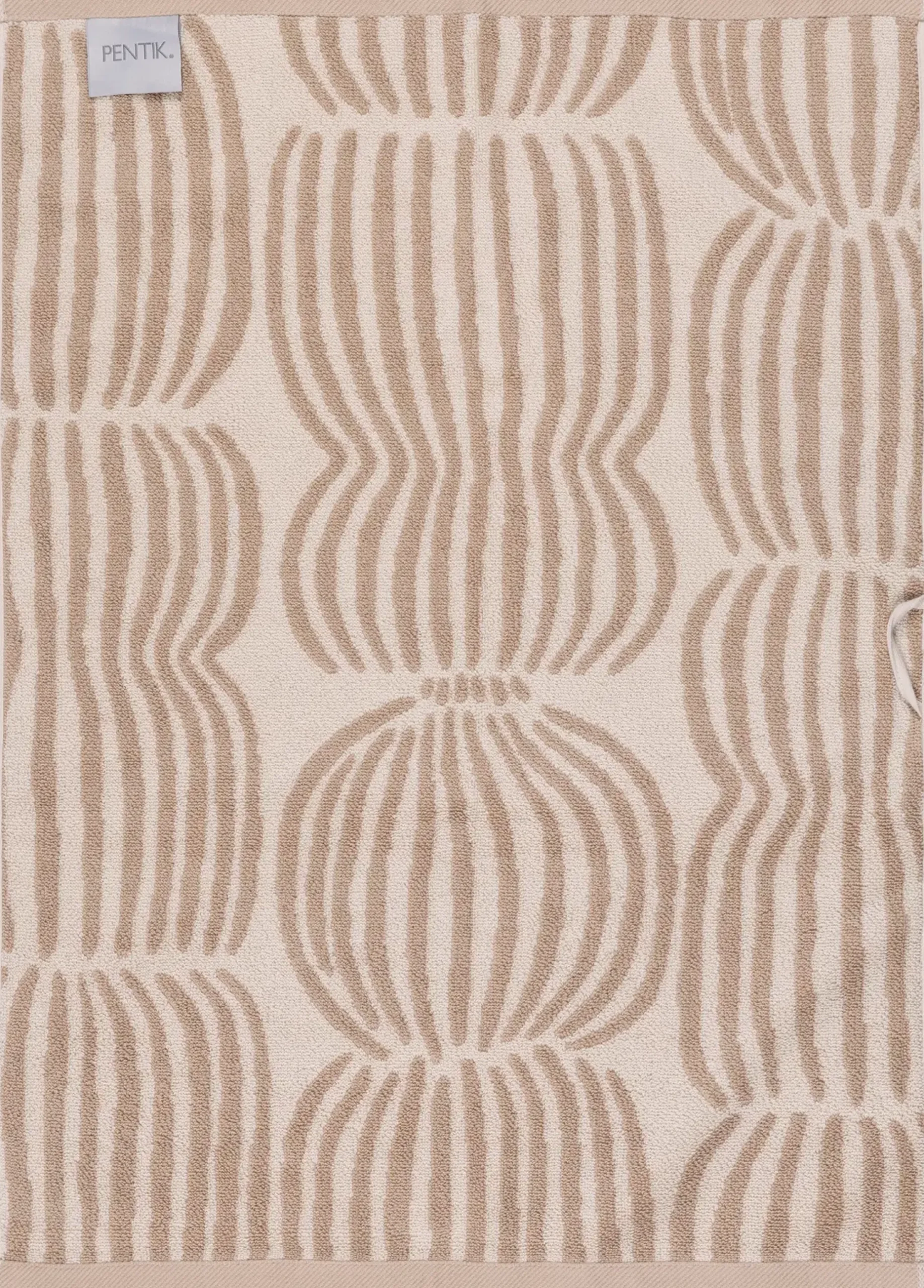 Pentik Vilja käsipyyhe 50x70 cm vaaleanruskea