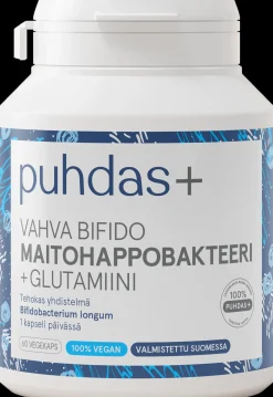 Puhdas+ Vahva Bifido Maitohappobakteeri + glutamiini 60 vegekaps