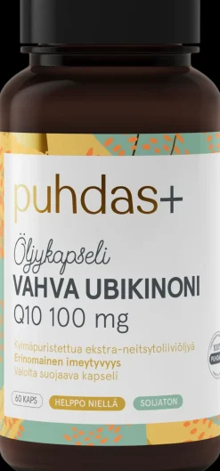 Puhdas+ Vahva Ubikinoni Q10 100 mg Öljykapseli 60 kaps