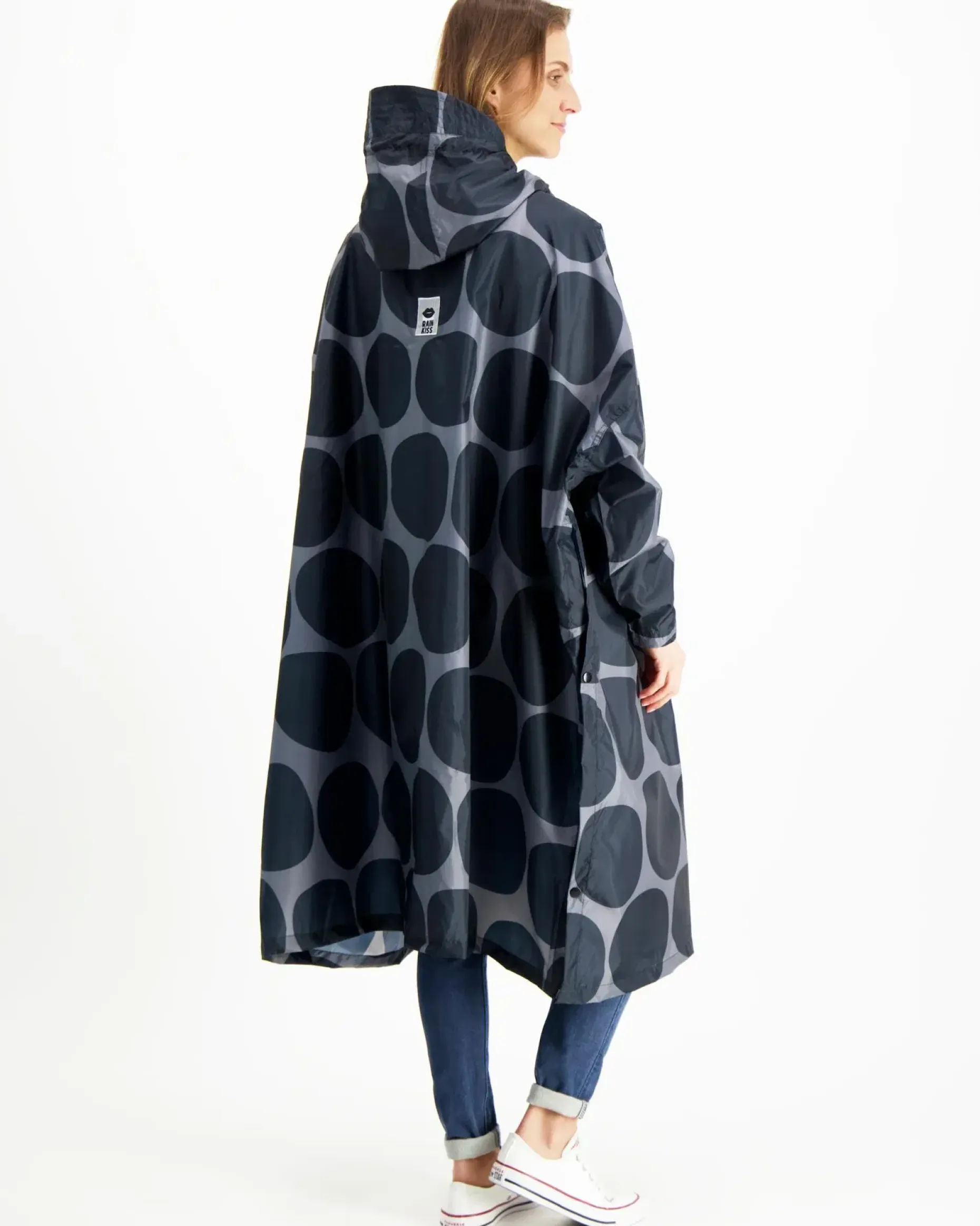 Rainkiss Black Polka sadeviitta