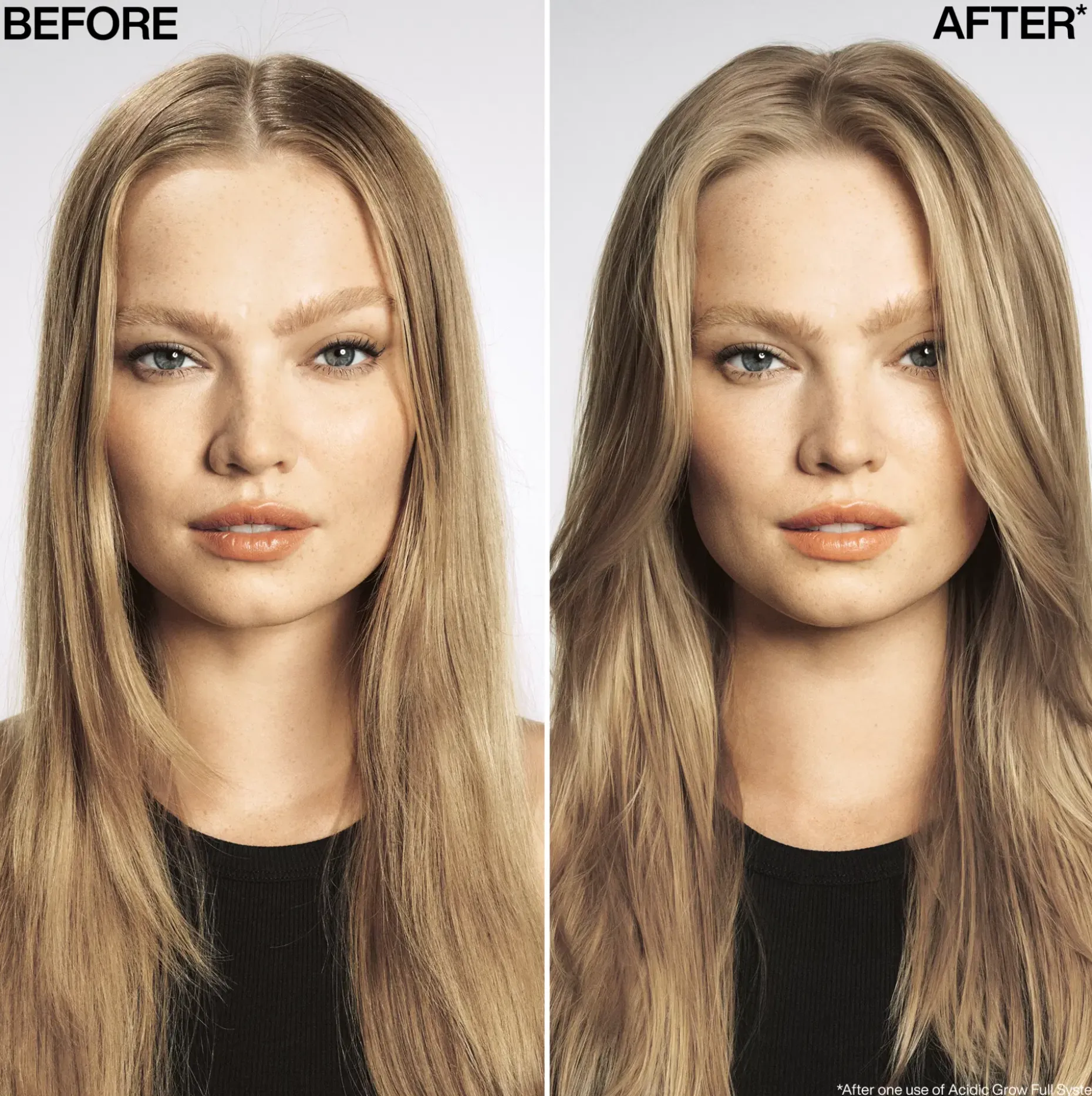 Redken Acidic Grow Full System hoitosuihke oheneville hiuksille. Auttaa vahvistamaan ja tuuheuttamaan hiuksia.