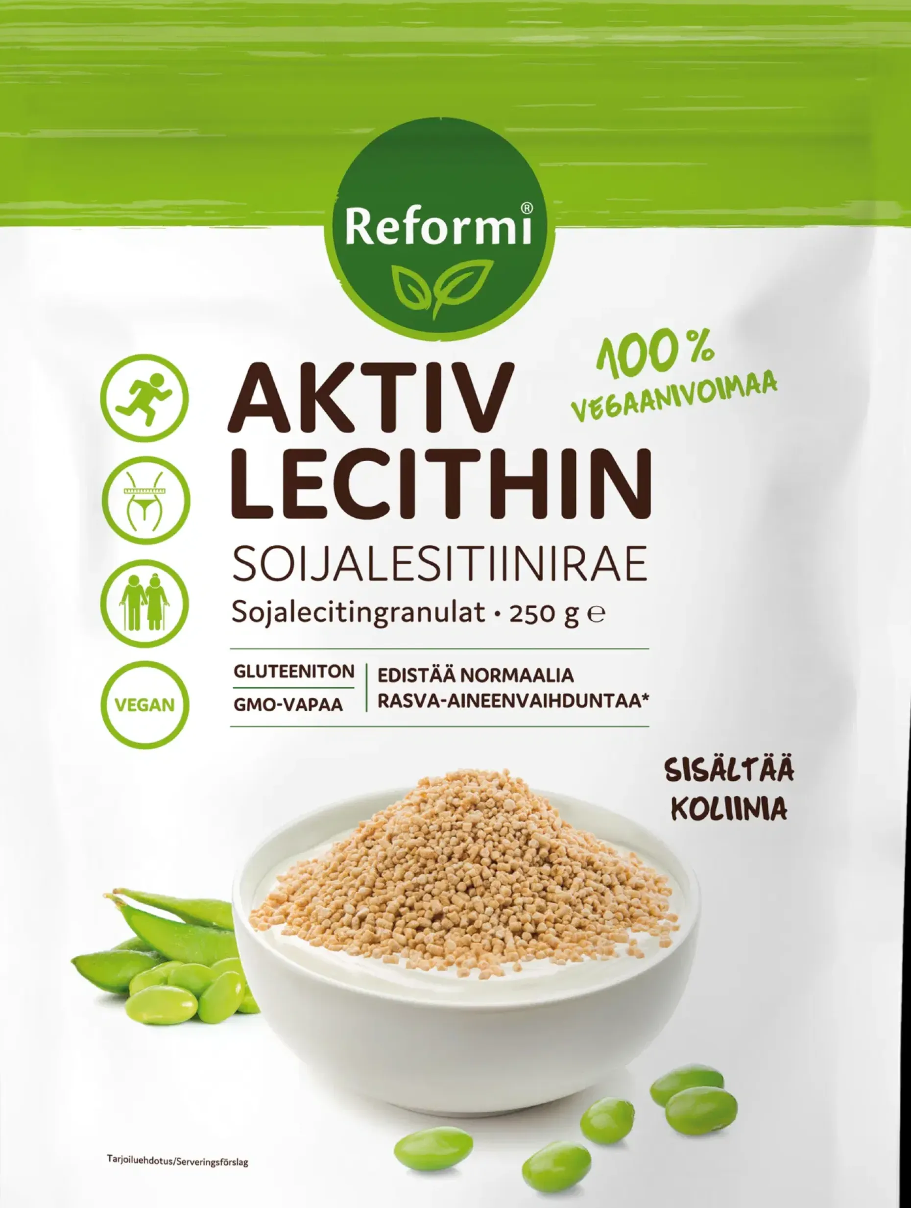 Reformi Aktiv Lecithin soijalesitiinirae 250g ravintolisä