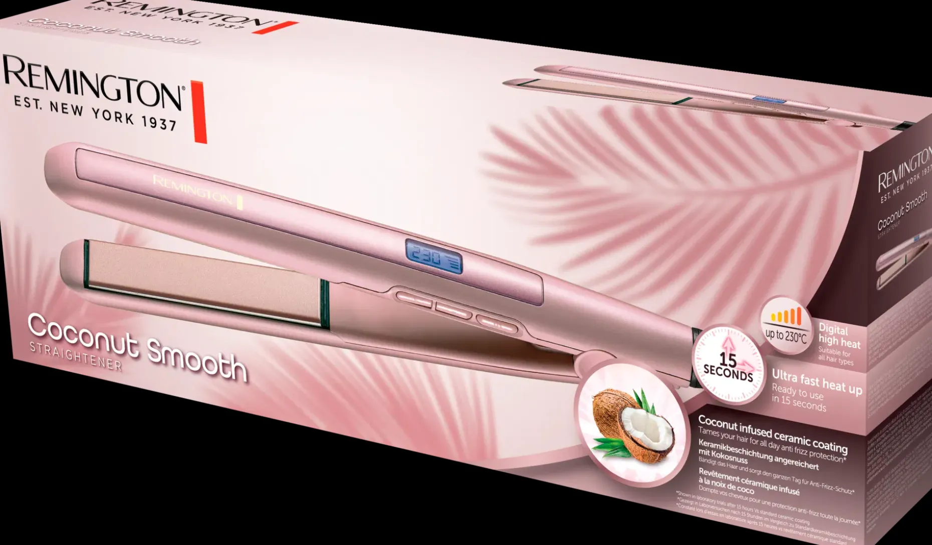 Remington suoristusrauta Coconut Smooth S5901