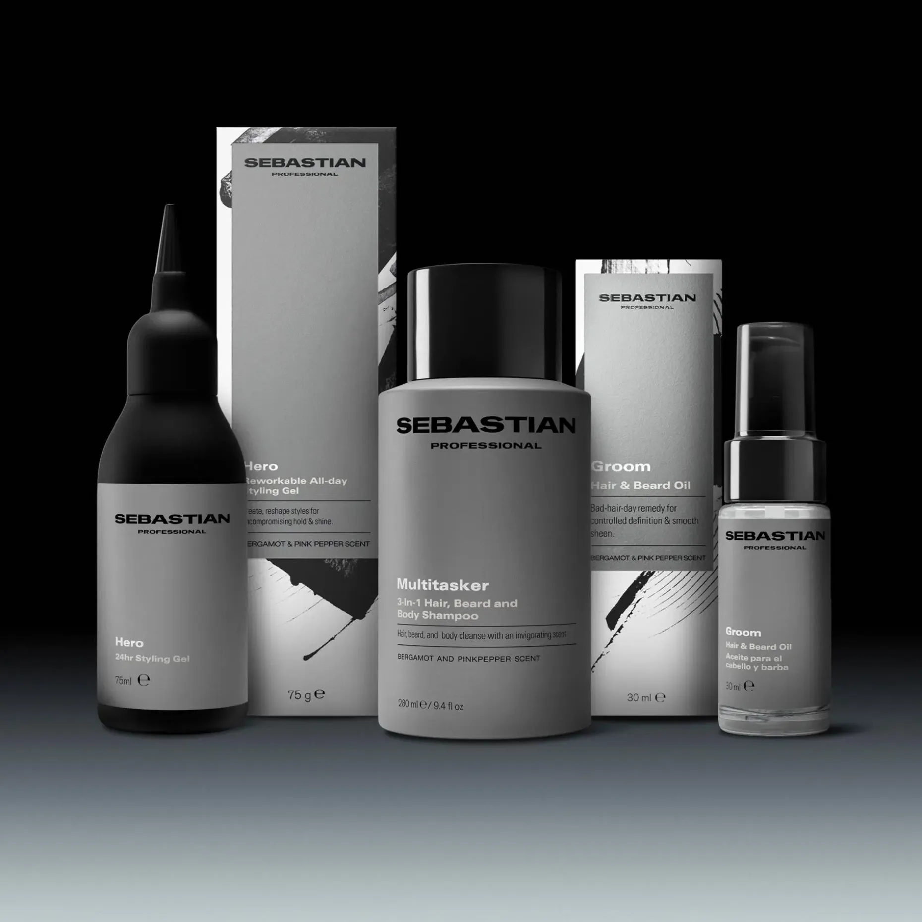 Sebastian Professional Multitasker for Men 3-in-1 Hair, Beard and Body Shampoo 280ml