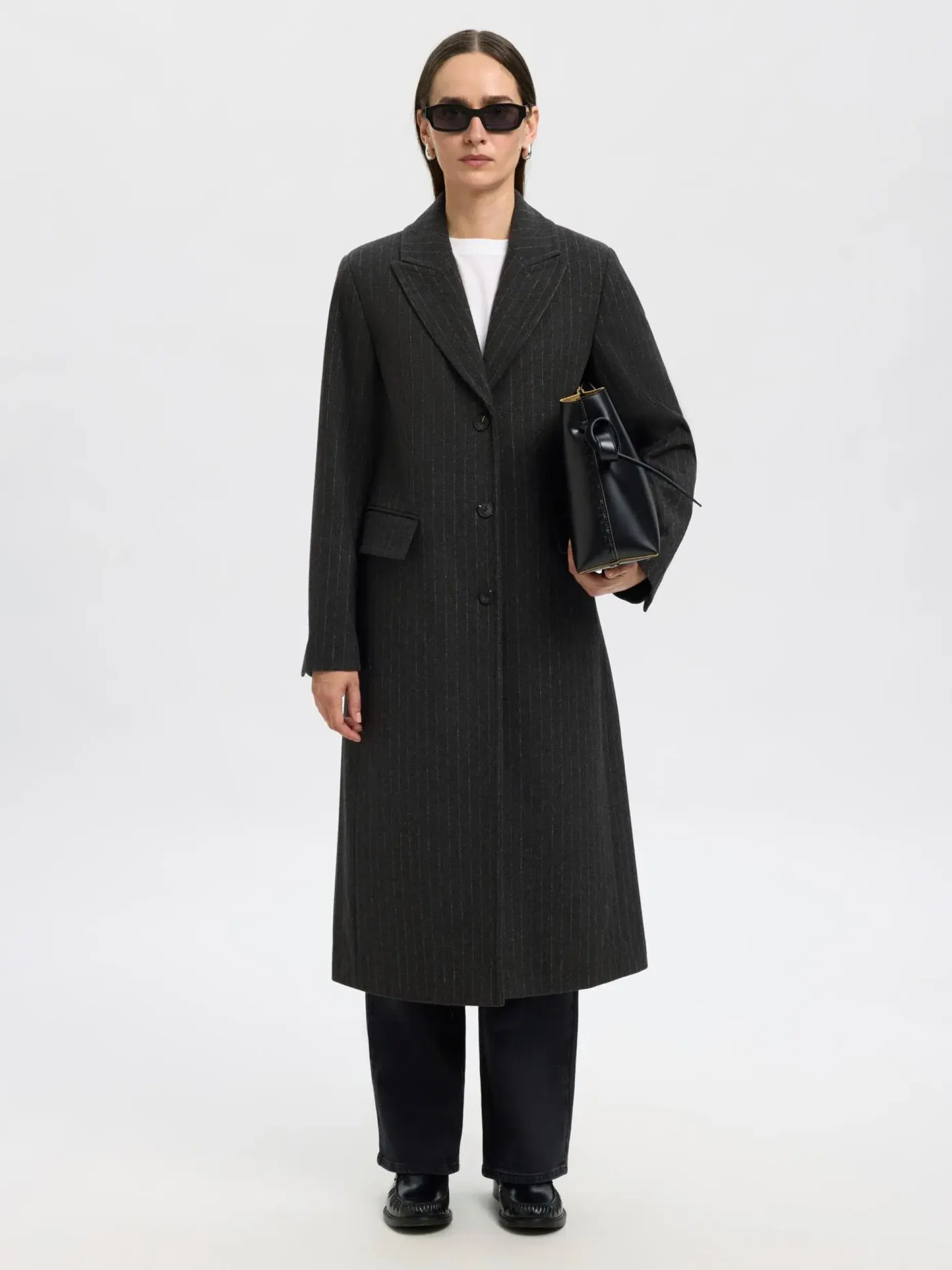 Selected Femme SLFAlly villakangastakki, liituraita