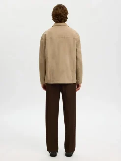 Selected Slhrory suede mokkapaitatakki