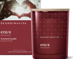 Skandinavisk Kyss tuoksukynttilä puukannella 200 g