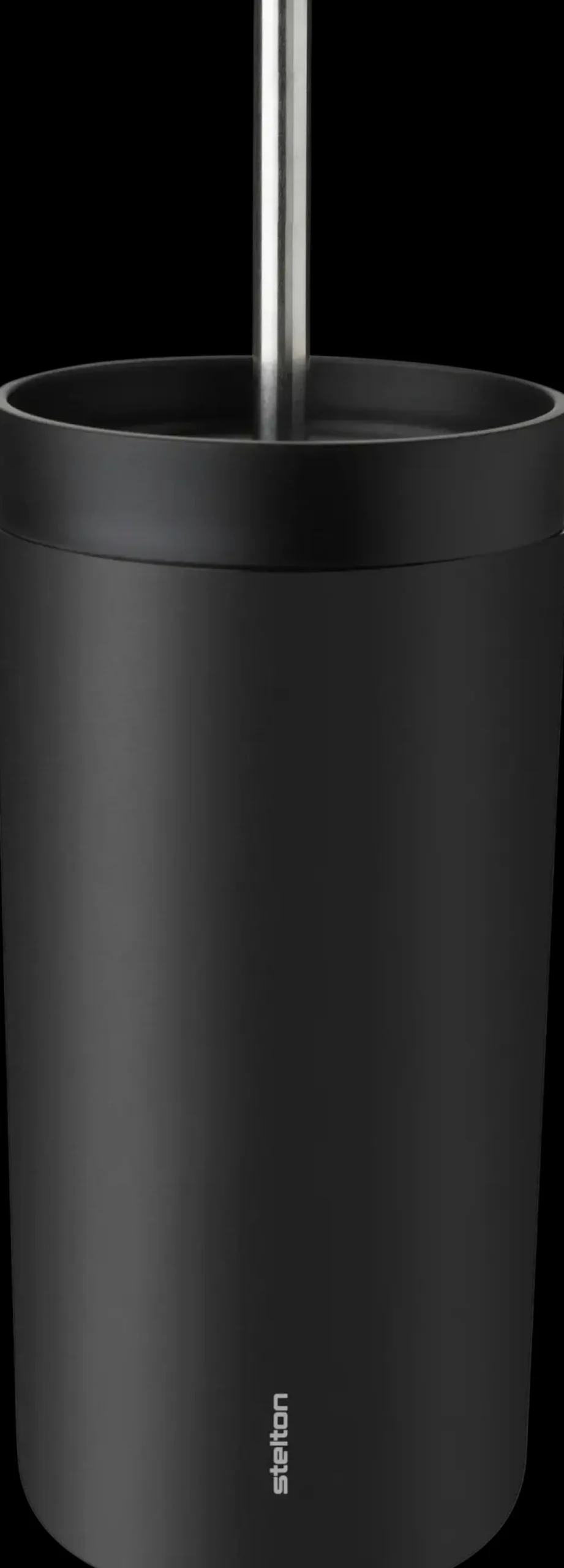 Stelton To-Go Sip termosmuki teräspillillä 0,4 l, musta