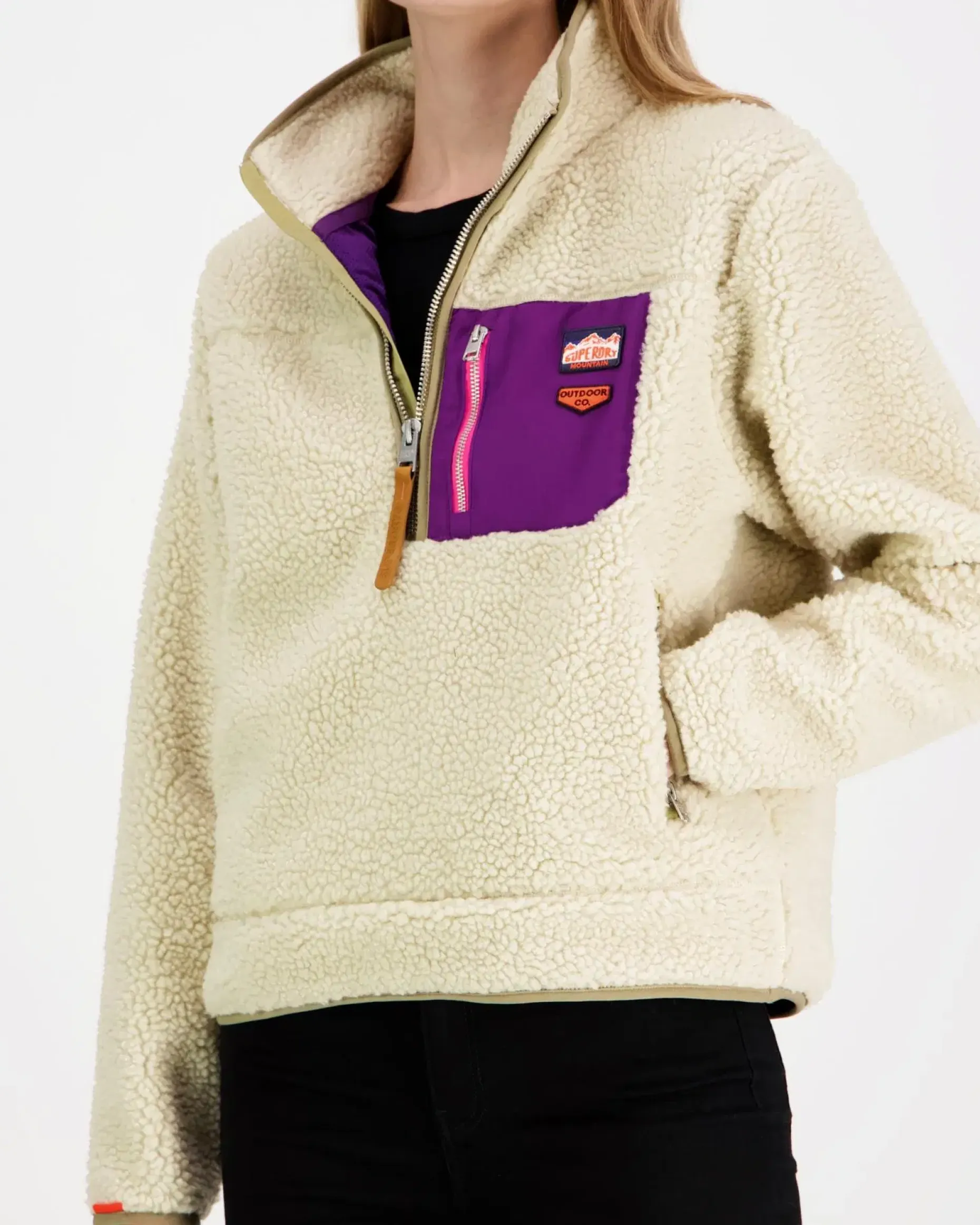 Superdry Vintage Retro Half Zip Fleece