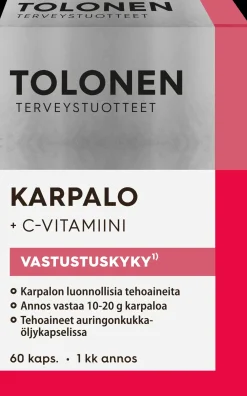 Tolonen Karpalo + C-vitamiini 60kaps