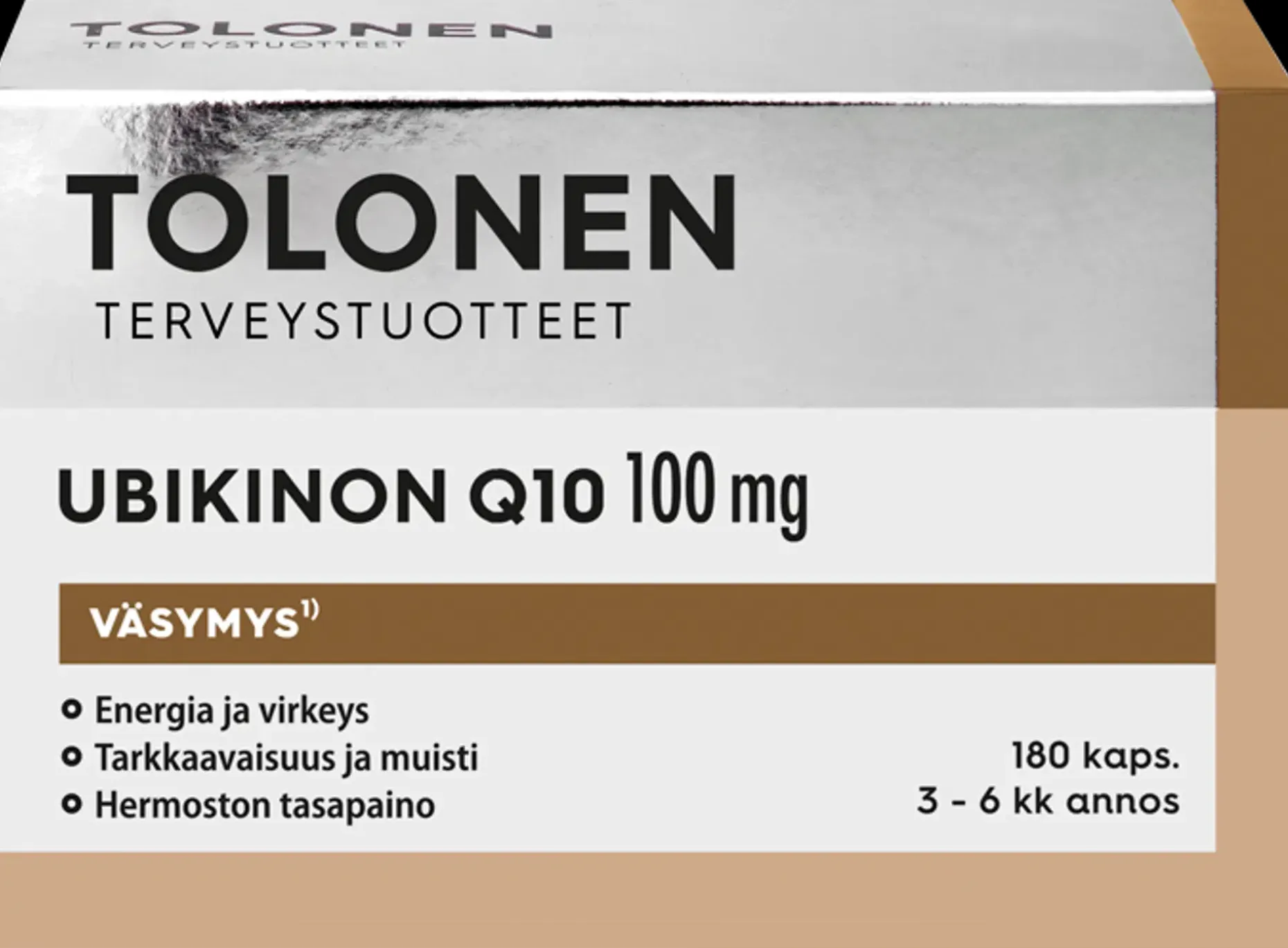 Tolonen Ubikinon Q10 100mg +B-vitamiinit 180kaps