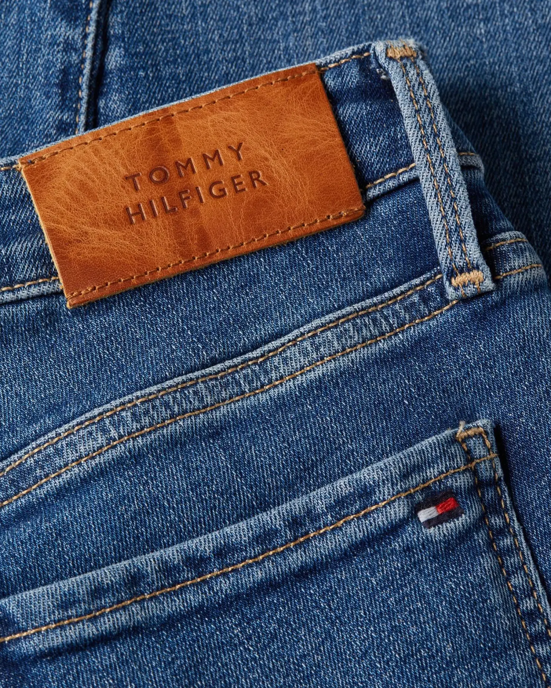 Tommy Hilfiger Como Skinny Rw Mid Blue
