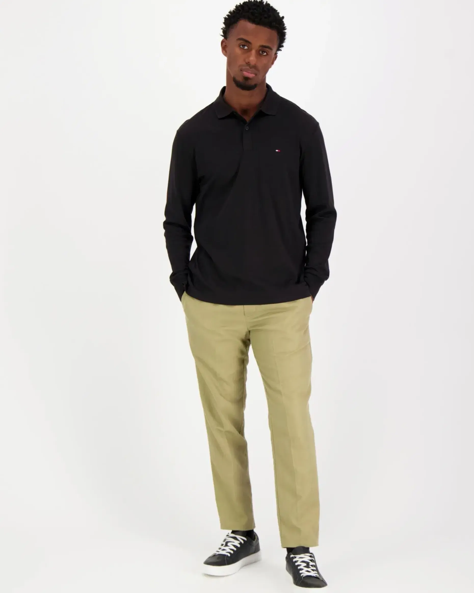 Tommy Hilfiger L/s liquid cotton reg polo pikeepaita
