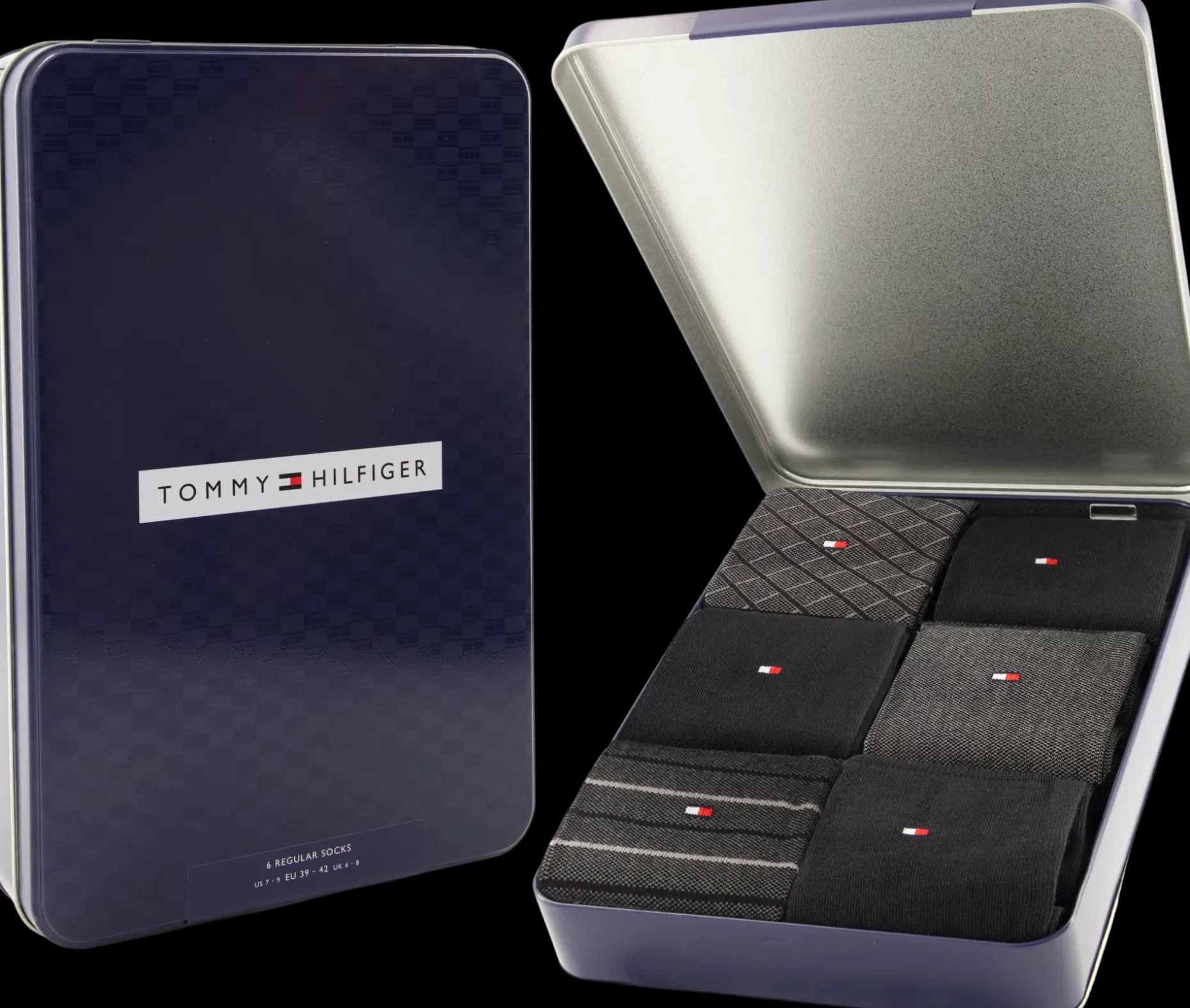 Tommy Hilfiger Tin Gift Box Birdeye 6-pack sukat