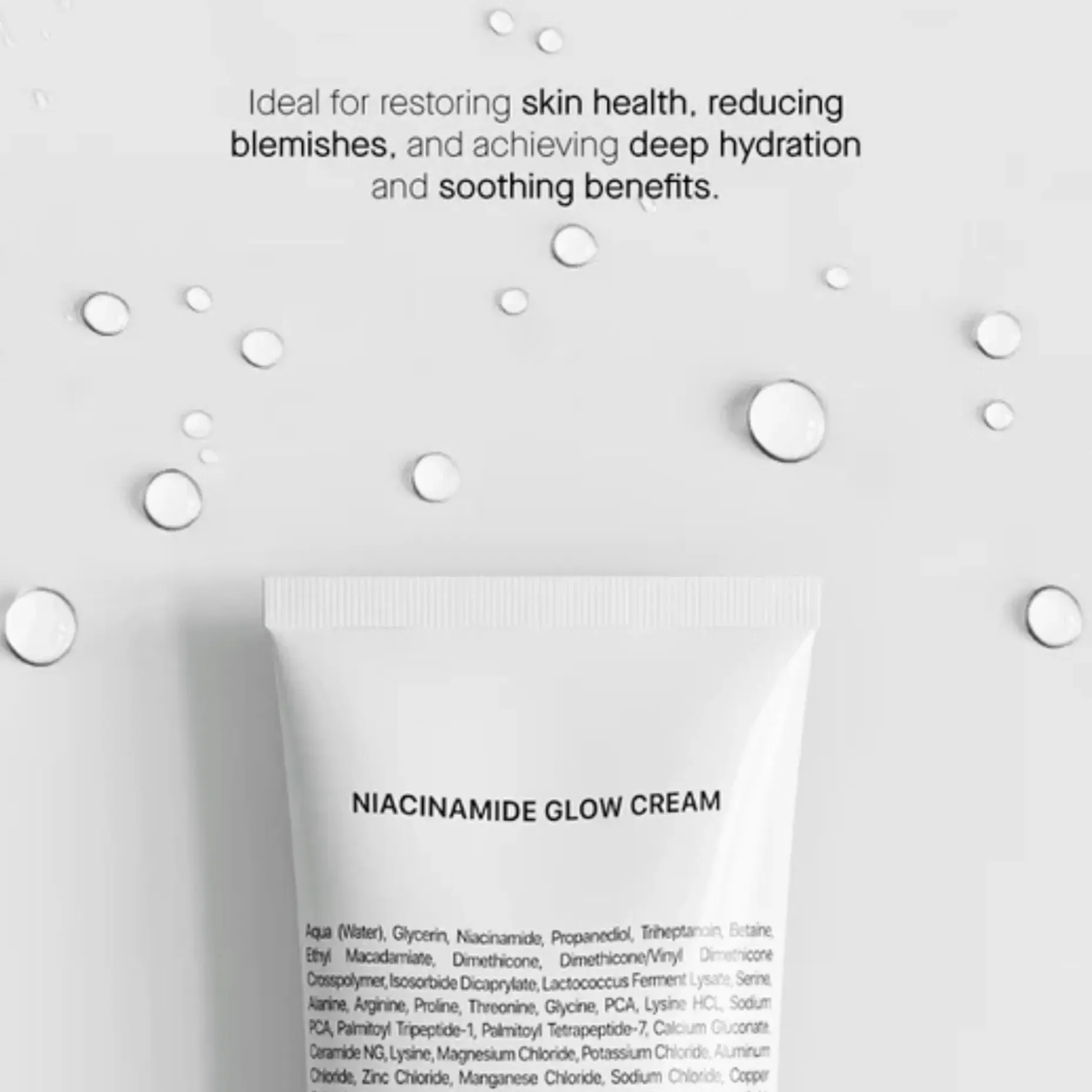 Transparent Lab Niacinamide glow cream geelivoide kasvoille 50 ml