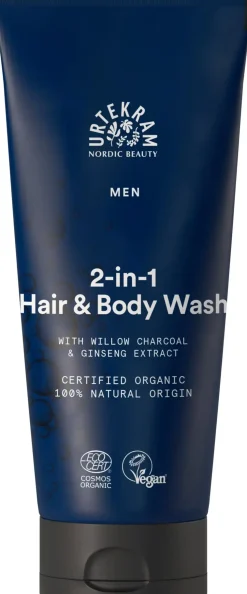 URTEKRAM MEN 2in1 Hair & Body Wash 200ml