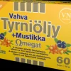 Vahva Tyrniöljy+Mustikka Omegat 60 kaps - ravintolisä Via Naturale