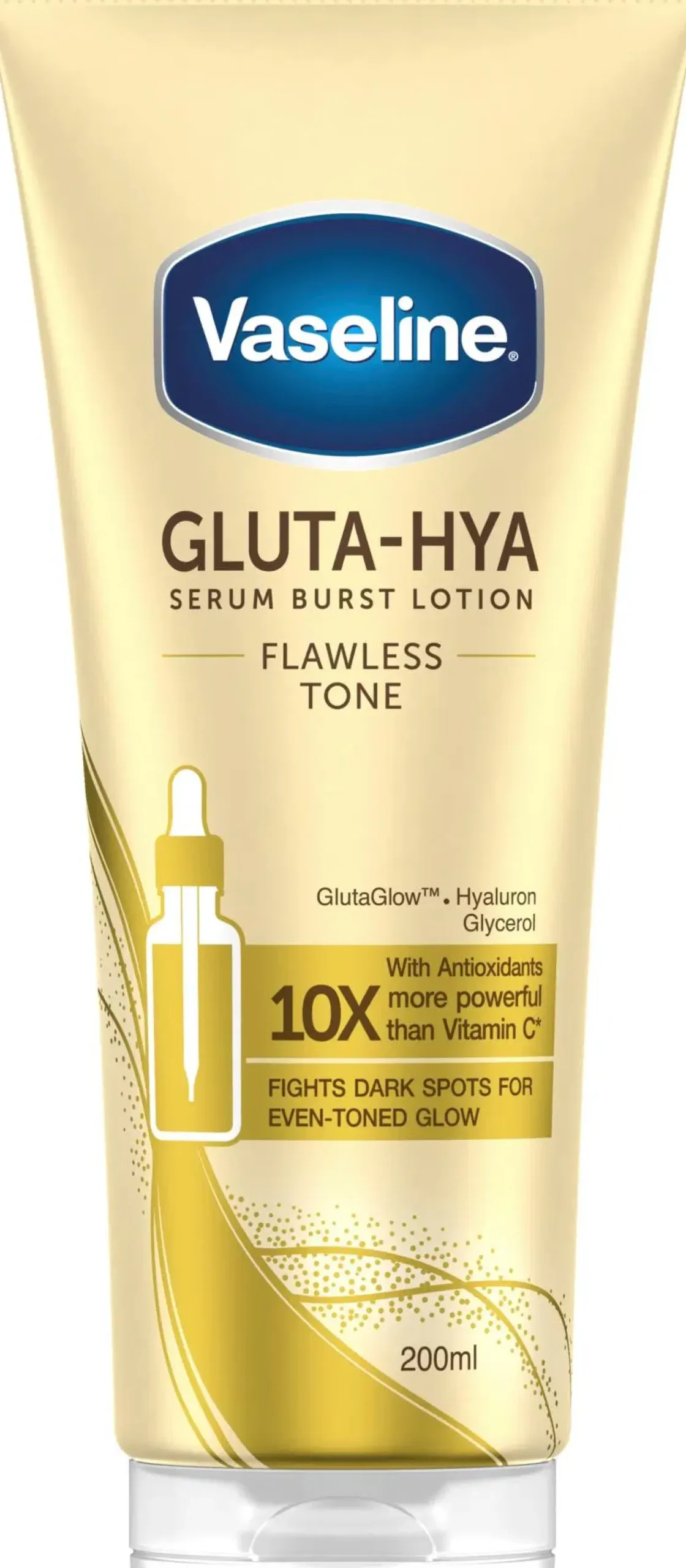 Vaseline Gluta-Hya Flawless Glow Serum Burst Lotion 200 ml