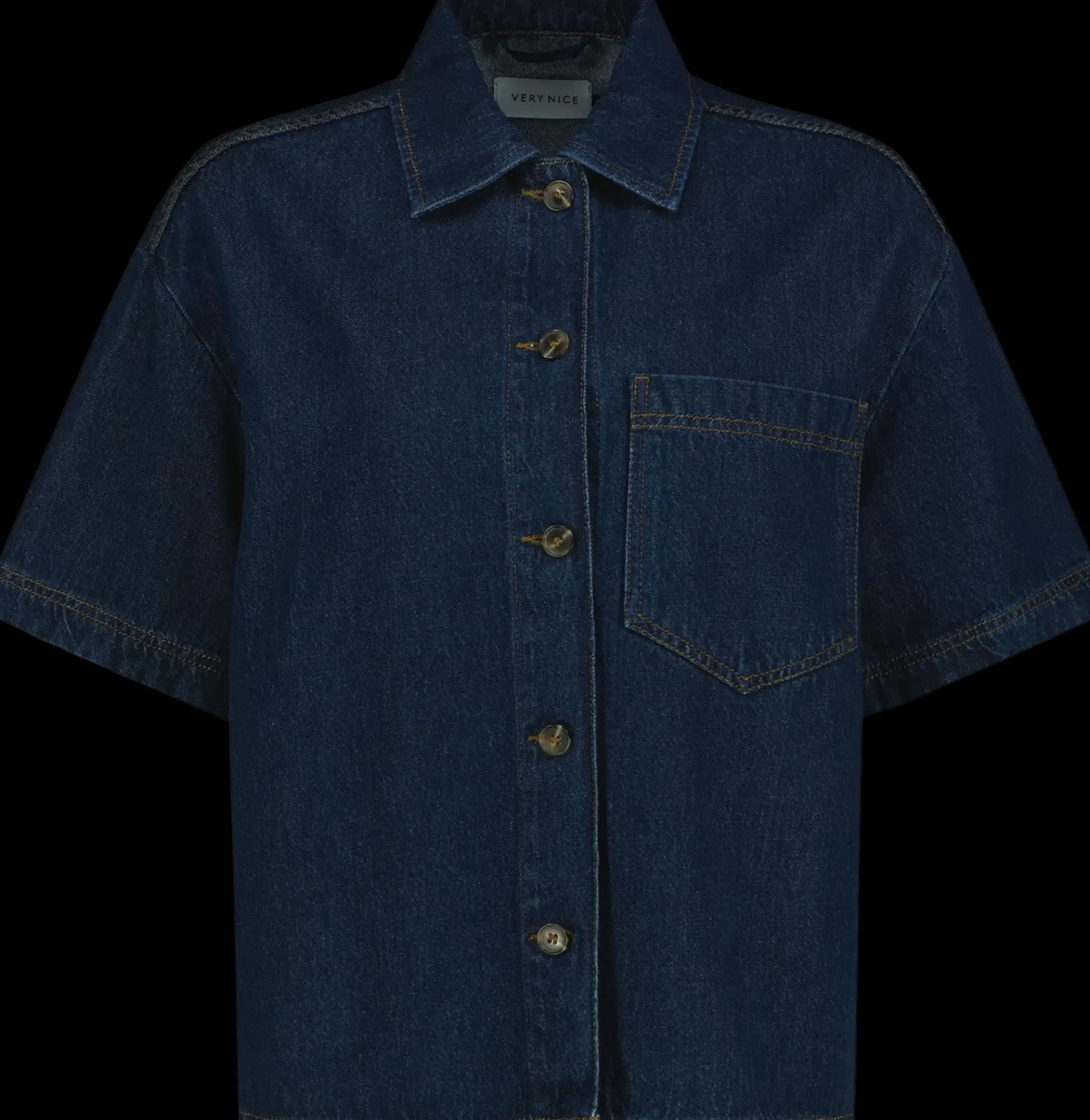 Very Nice EMMY 2437 tummansininen Relaxed fit -farkkupaita