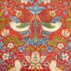 William Morris Strawberry Thief punainen lautasliina 20kpl/33cm