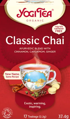 Yogi Tea Luomu Classic Chai Maustetee Ayurvedinen 17x2,2g