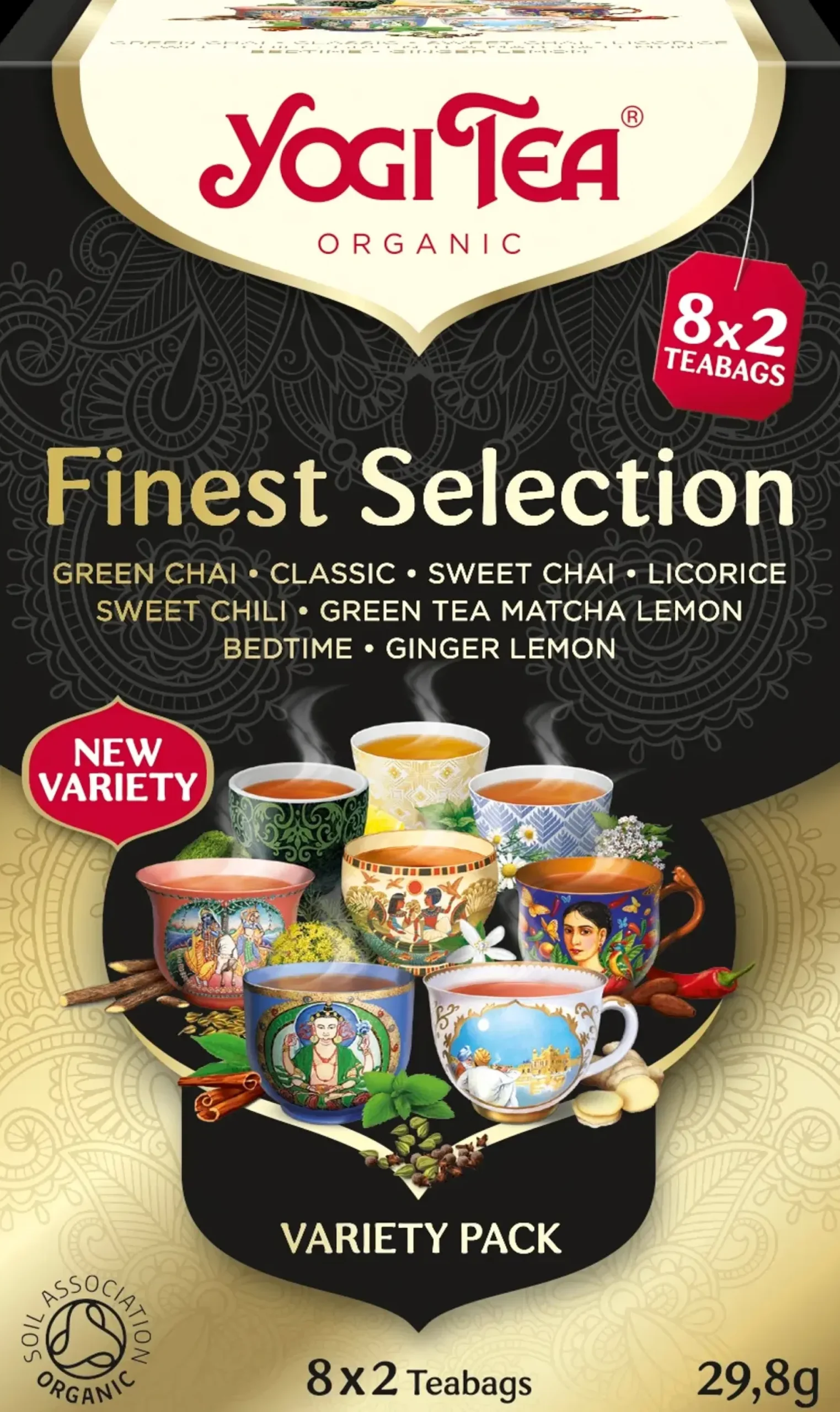 Yogi Tea Luomu Finest Selection Maustetee Ayurvedinen 16x2.18g